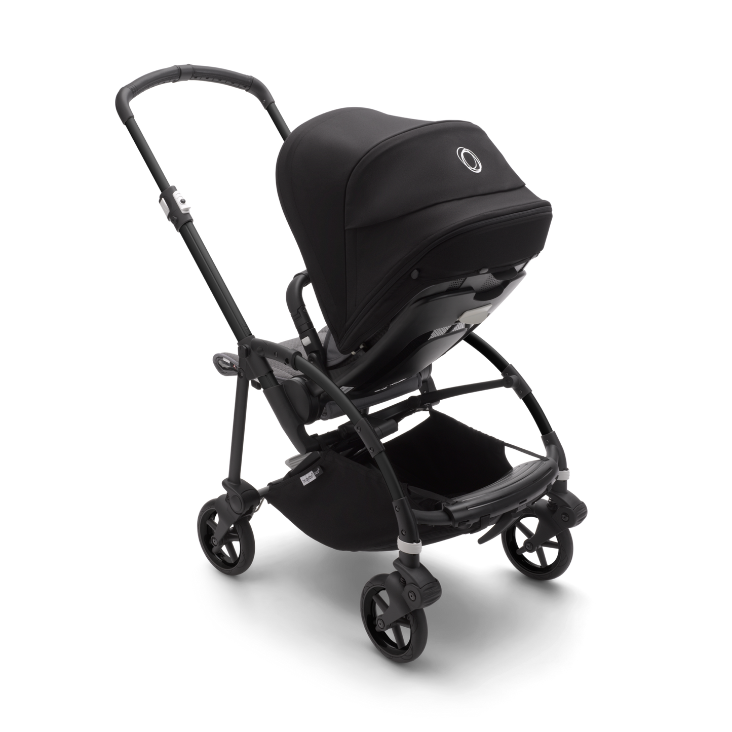Kinderwagen_Bugaboo_Bee_6_midnight-black_sitz_vorne_Ansicht_von_vorne_rechts #farbe_midnight-black