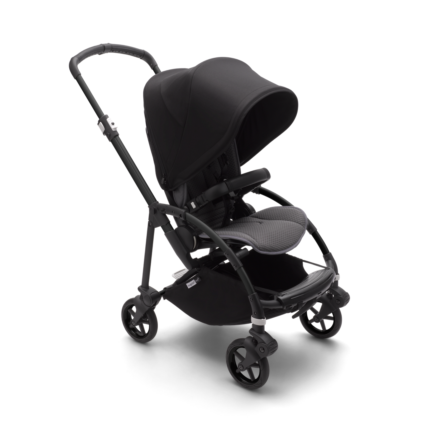 Kinderwagen_Bugaboo_Bee_6_midnight-black_sitz_vorne_Ansicht_von_vorne_rechts #farbe_midnight-black