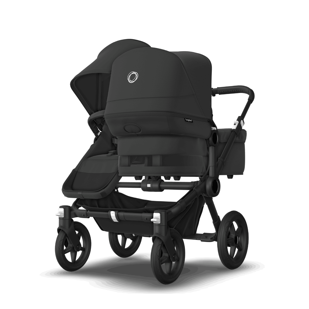Kinderwagen_Bugaboo_Donkey_5_duo_midnight-black_Ansicht_von_vorne_links #farbe_midnight-black