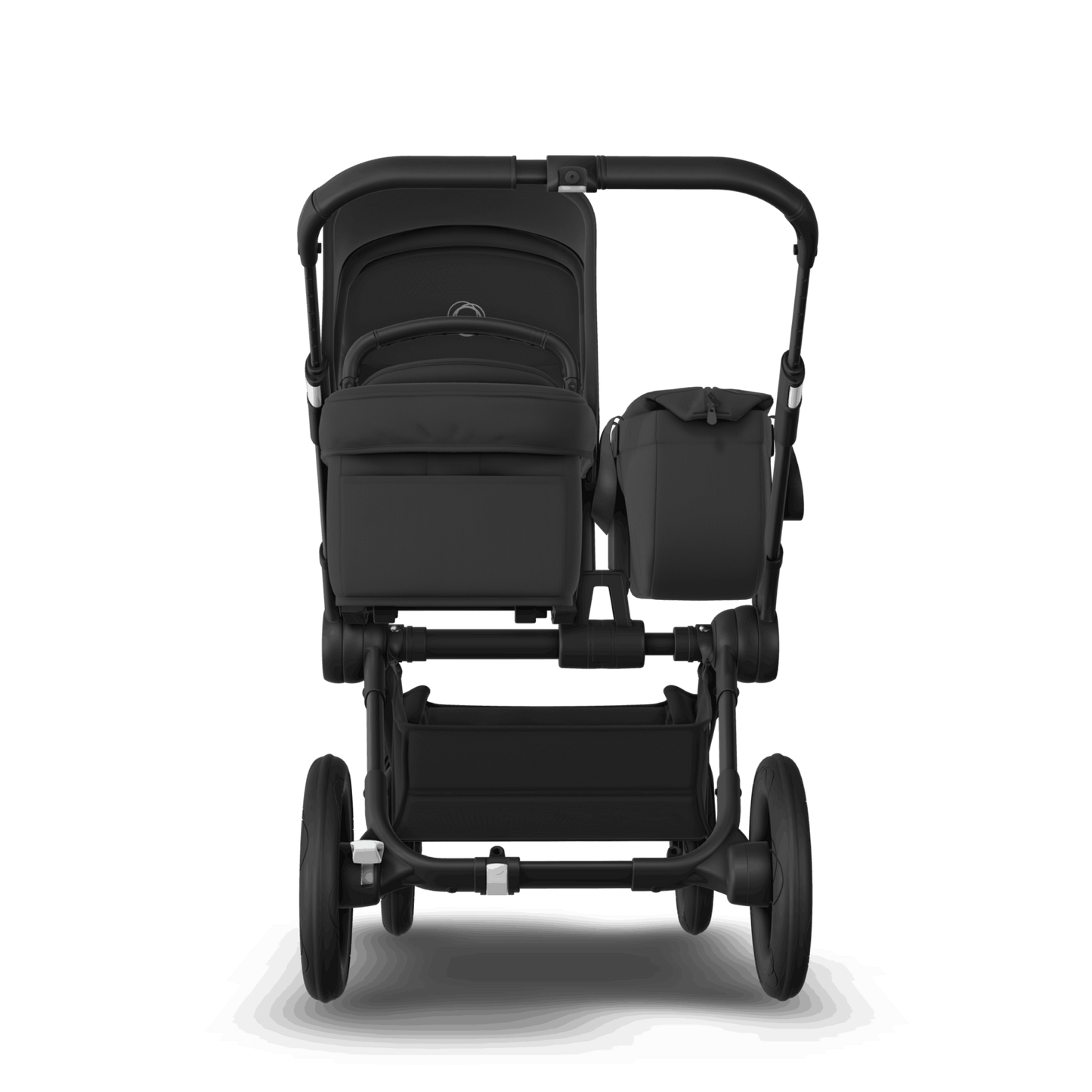 Kinderwagen_Bugaboo_Donkey_5_mono_midnight-black_Ansicht_von_hinten #farbe_midnight-black