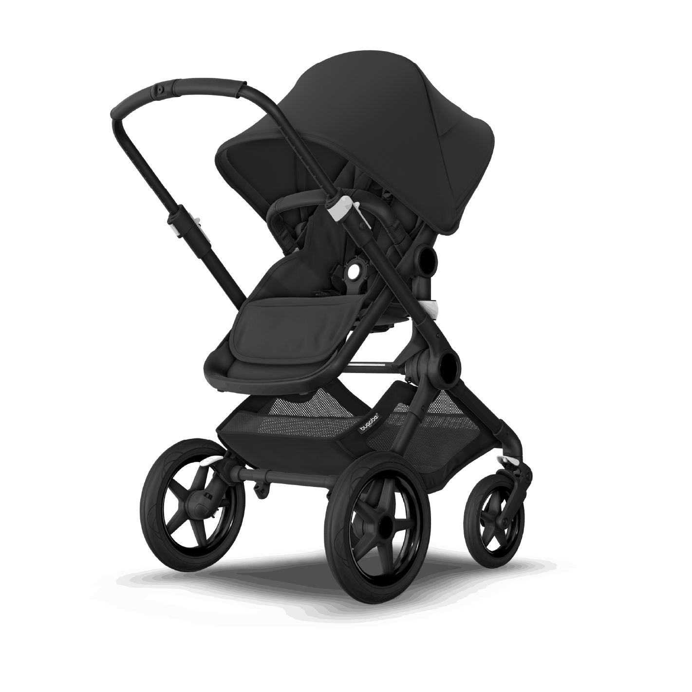 Kinderwagen_Bugaboo_Fox_3_midnight-black_Ansicht_mit_sitz_von_hinten_rechts#Farbe_midnight-black