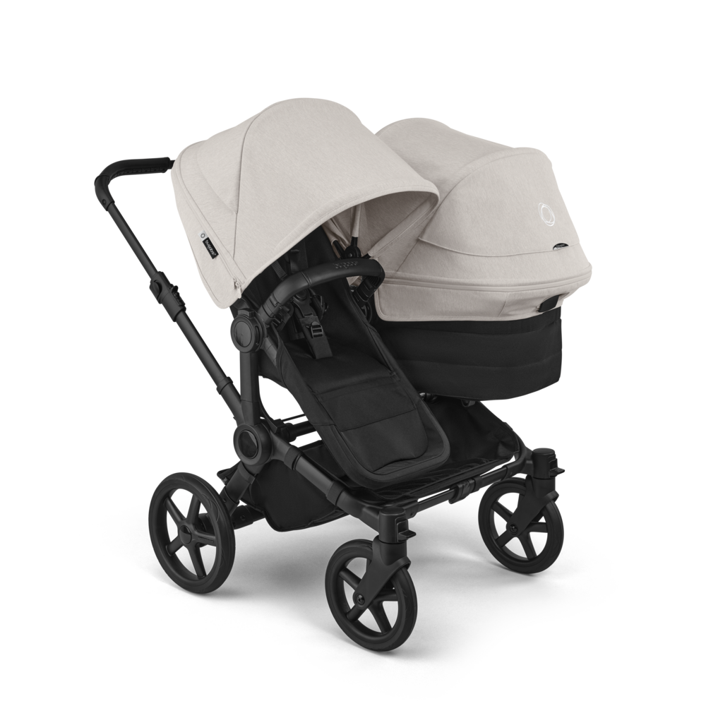 Bugaboo Donkey 6 Double : poussette pour fratrie, achat avec Cashback ou location, protection pluie incluse