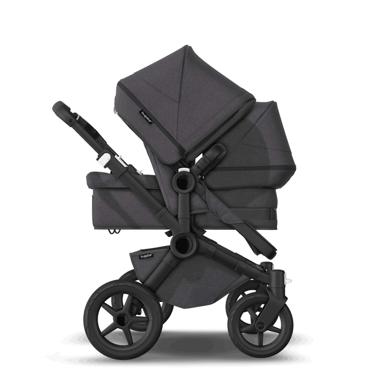 Bugaboo Donkey 5 Duo in Mineral Washed Black, Pre-loved