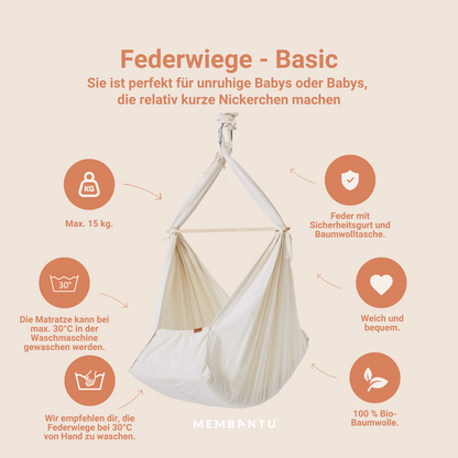 Membantu - Baby hammock set: The original - relaxing moments for rent - 14 Days Return Policy