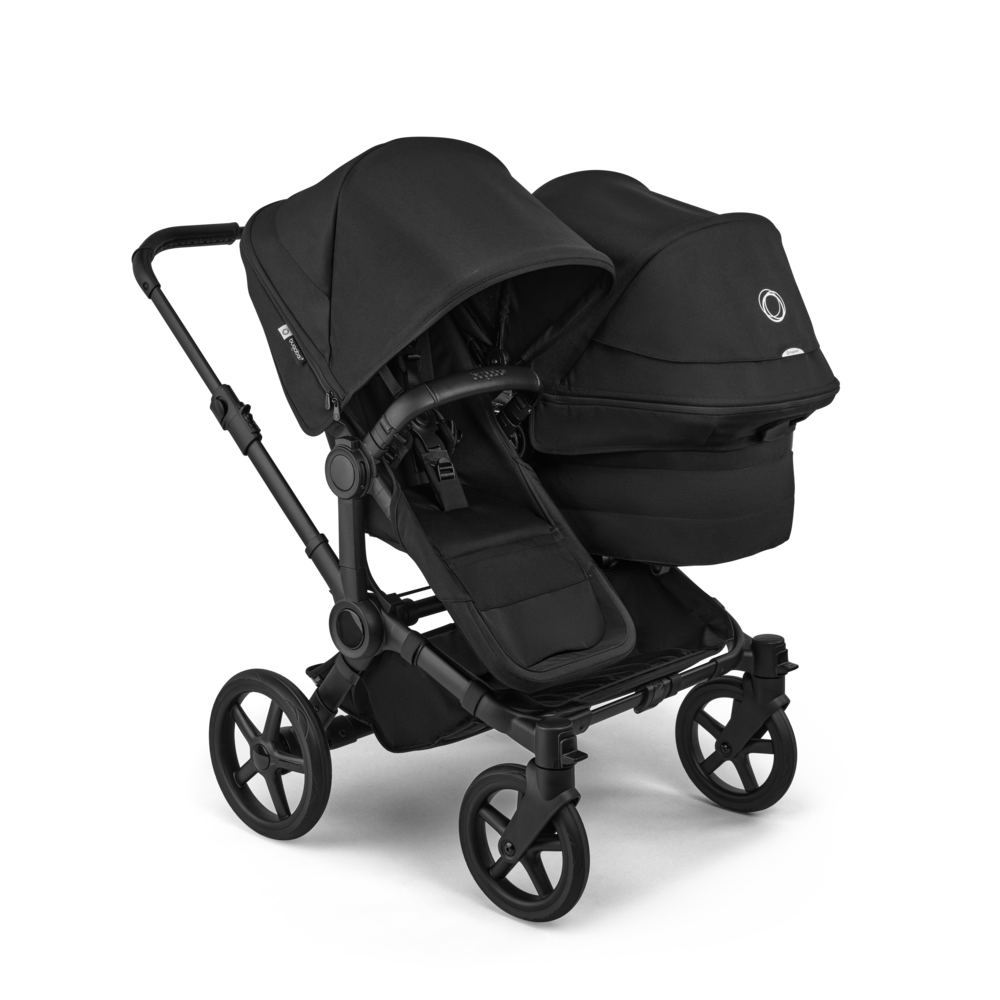 Bugaboo Donkey 6 Double : poussette pour fratrie, achat avec Cashback ou location, protection pluie incluse