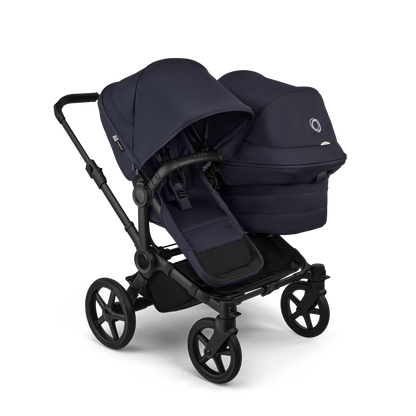Bugaboo Donkey 6 Double : poussette pour fratrie, achat avec Cashback ou location, protection pluie incluse