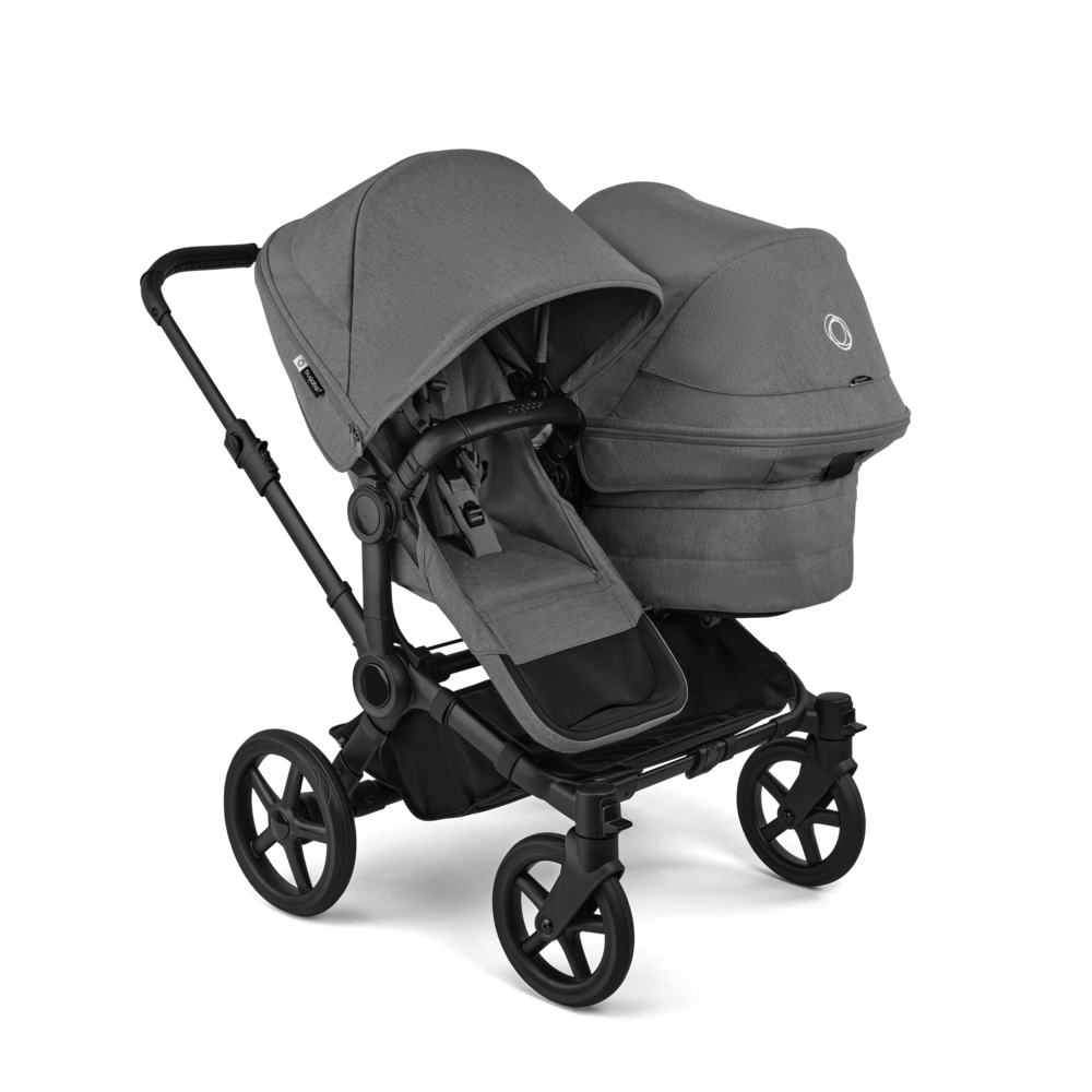 Bugaboo Donkey 6 Double : poussette pour fratrie, achat avec Cashback ou location, protection pluie incluse