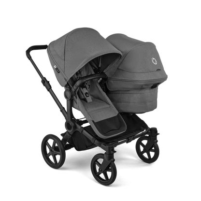 Bugaboo Donkey 6 Double : poussette pour fratrie, achat avec Cashback ou location, protection pluie incluse