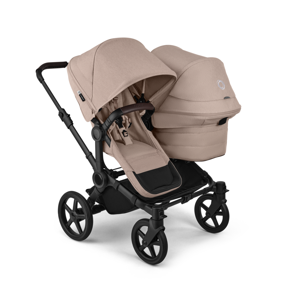 Bugaboo Donkey 6 Double : poussette pour fratrie, achat avec Cashback ou location, protection pluie incluse