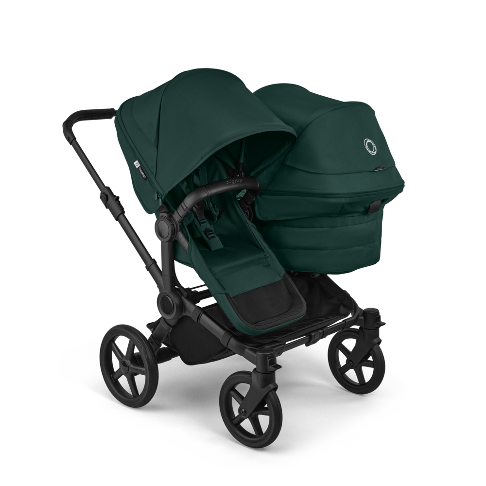 Bugaboo Donkey 6 Double : poussette pour fratrie, achat avec Cashback ou location, protection pluie incluse