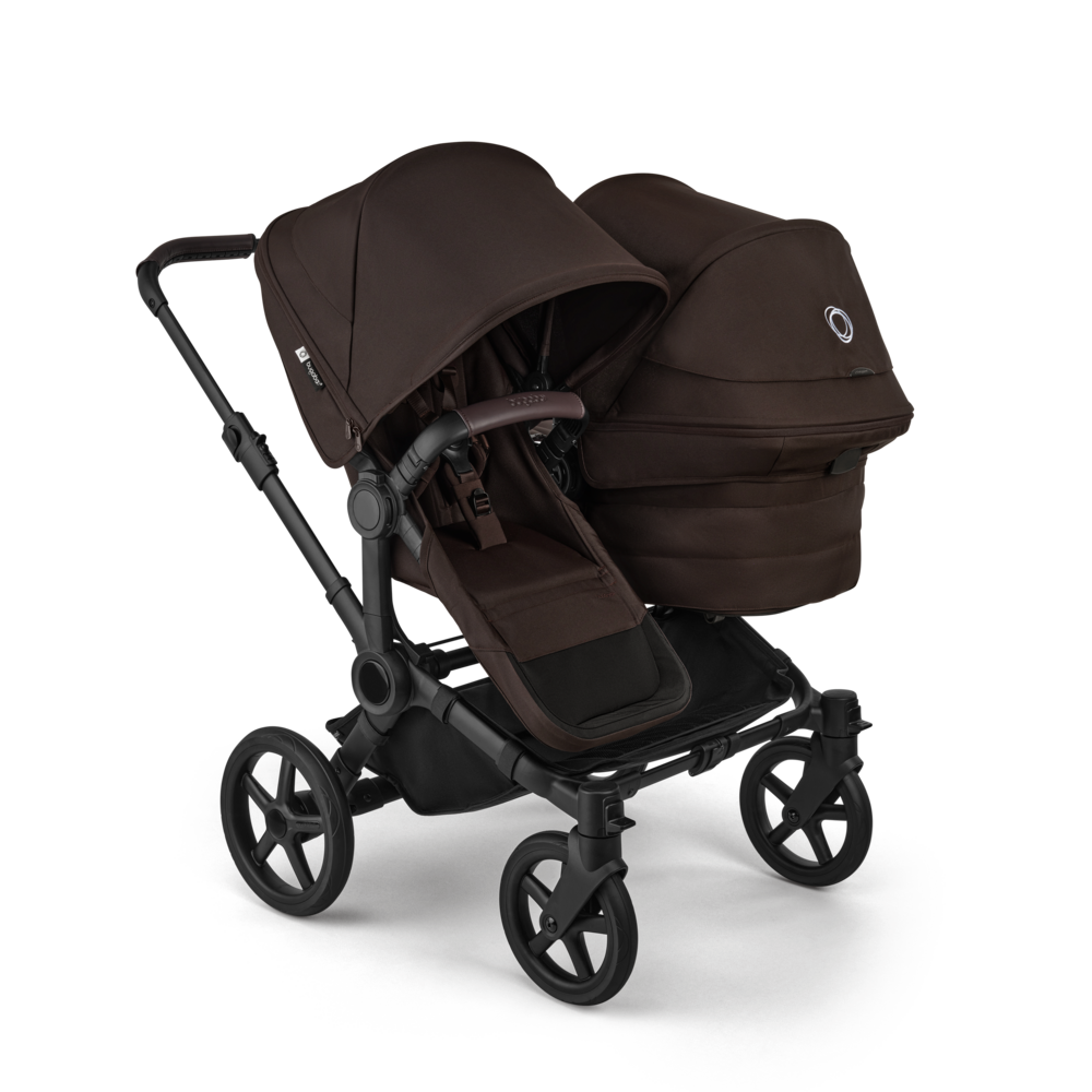 Bugaboo Donkey 6 Double : poussette pour fratrie, achat avec Cashback ou location, protection pluie incluse