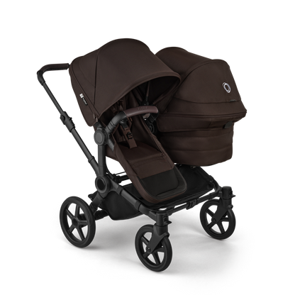 Bugaboo Donkey 6 Double : poussette pour fratrie, achat avec Cashback ou location, protection pluie incluse