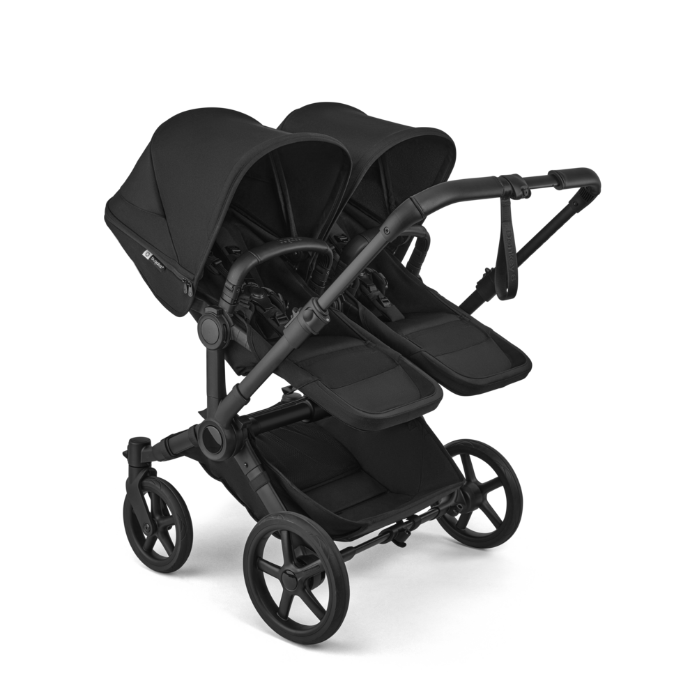 Bugaboo Donkey 6 Double : poussette pour fratrie, achat avec Cashback ou location, protection pluie incluse
