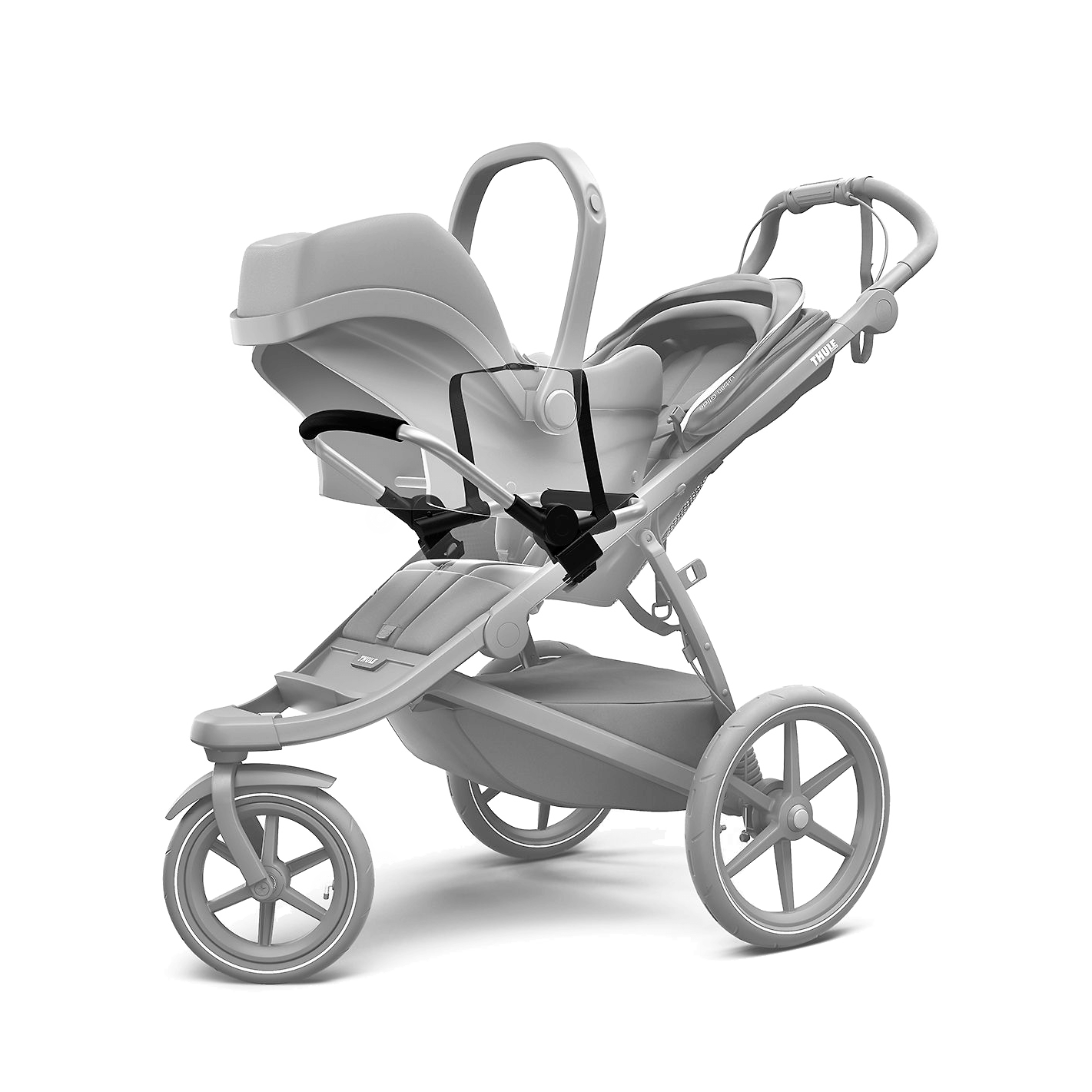 Thule_Urban_Glide_Autositz_Adapter_ansicht_mit_Kinderwagen