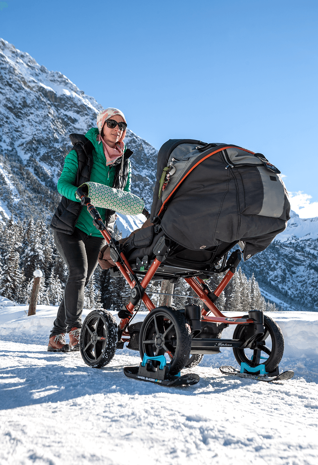 Nicon - Wheelblades XL (Paar): Swiss Made Skier für alle loopi Kinderwagen